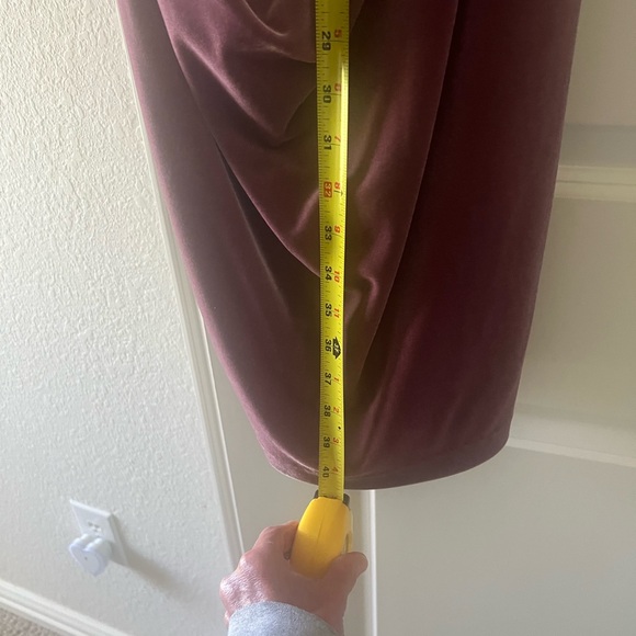 Betsy & Adam Rose Velvet Dress - Picture 12 of 14